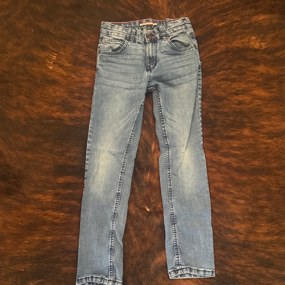 Boys Tommy Hilfiger Distressed Blue Jeans